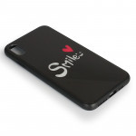 Wholesale iPhone Xs Max Design Tempered Glass Hybrid Case (Race Car)